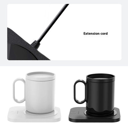 White Electric Coffee Mug Warmer, 55degree Constant Temp Cup Warmer V1263-JX-4828