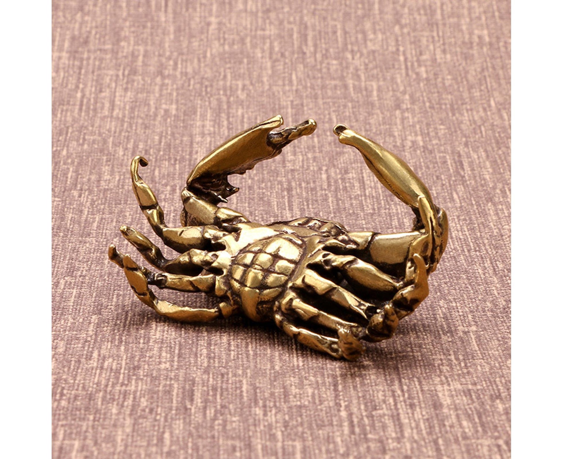 Brass Crab Statue for Gift-Brass Color V1263-JX-483