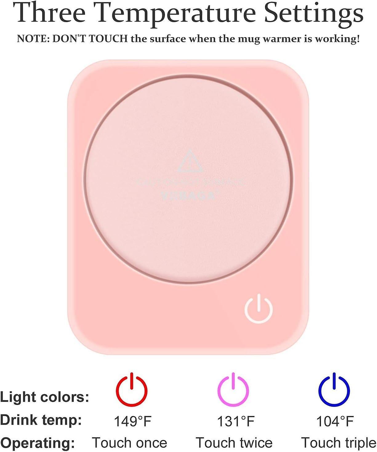 Pink Coffee Mug Warmer Set for Office Supplies V1263-JX-4836