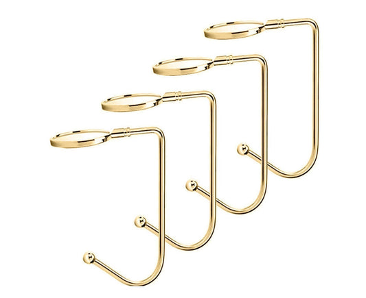 4Pcs Christmas Hook for Home-Golden V1263-JX-484