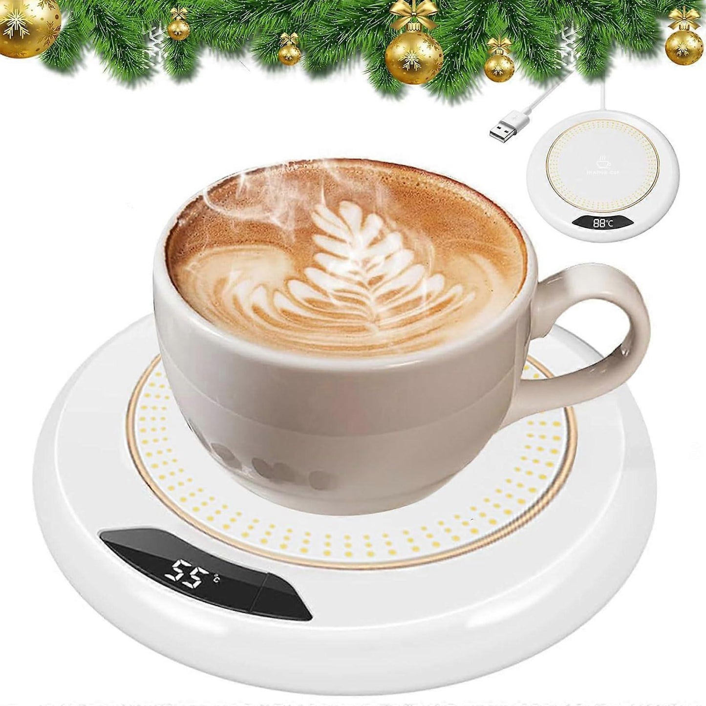 Coffee Mug Warmer with Auto Shut Off, 3 Temp Settings V1263-JX-4841