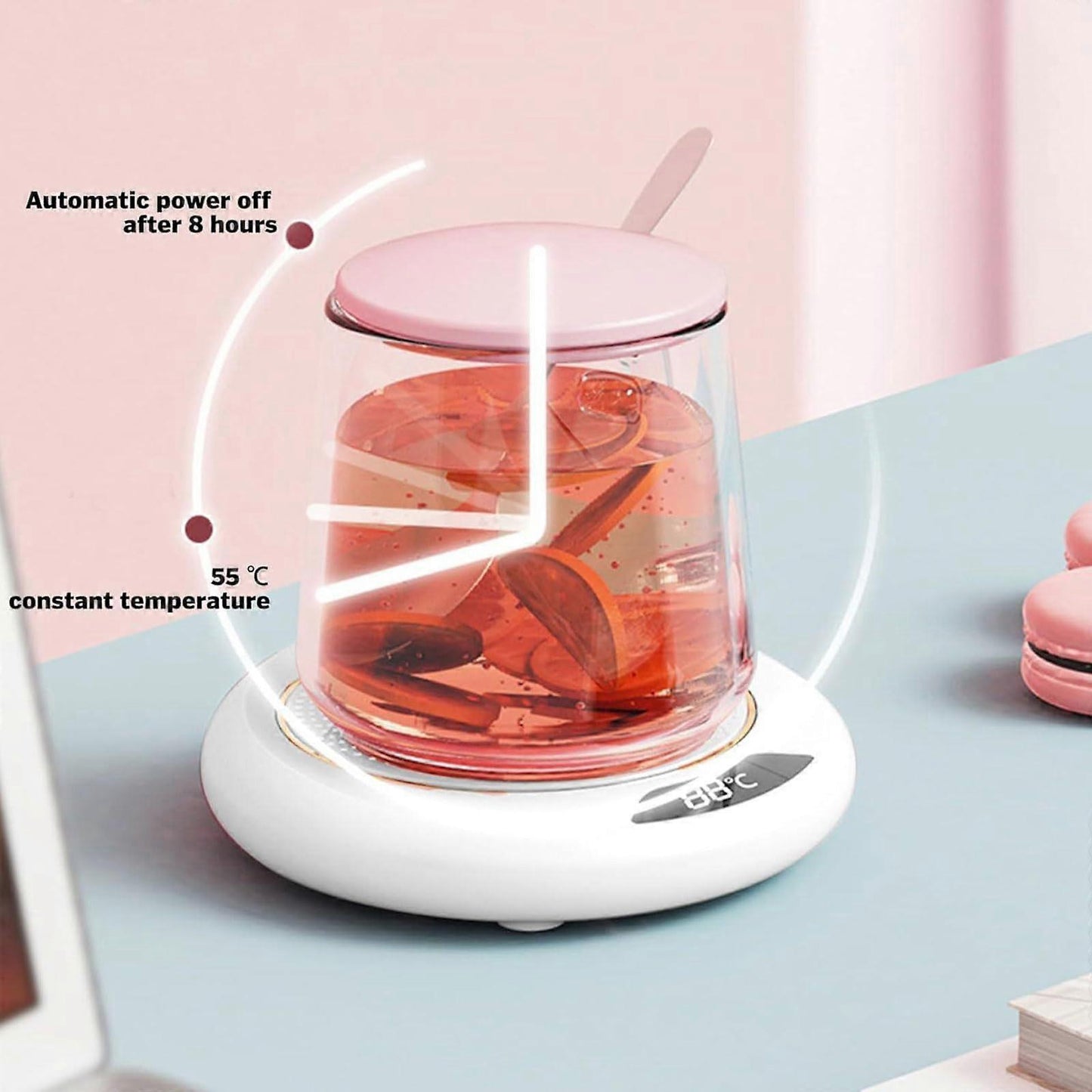 Coffee Mug Warmer with Auto Shut Off, 3 Temp Settings V1263-JX-4841