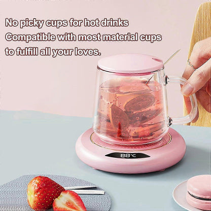 USB Smart Cup Warmer, Adjustable Coffee Mug Warmer Anti-Slip V1263-JX-4842