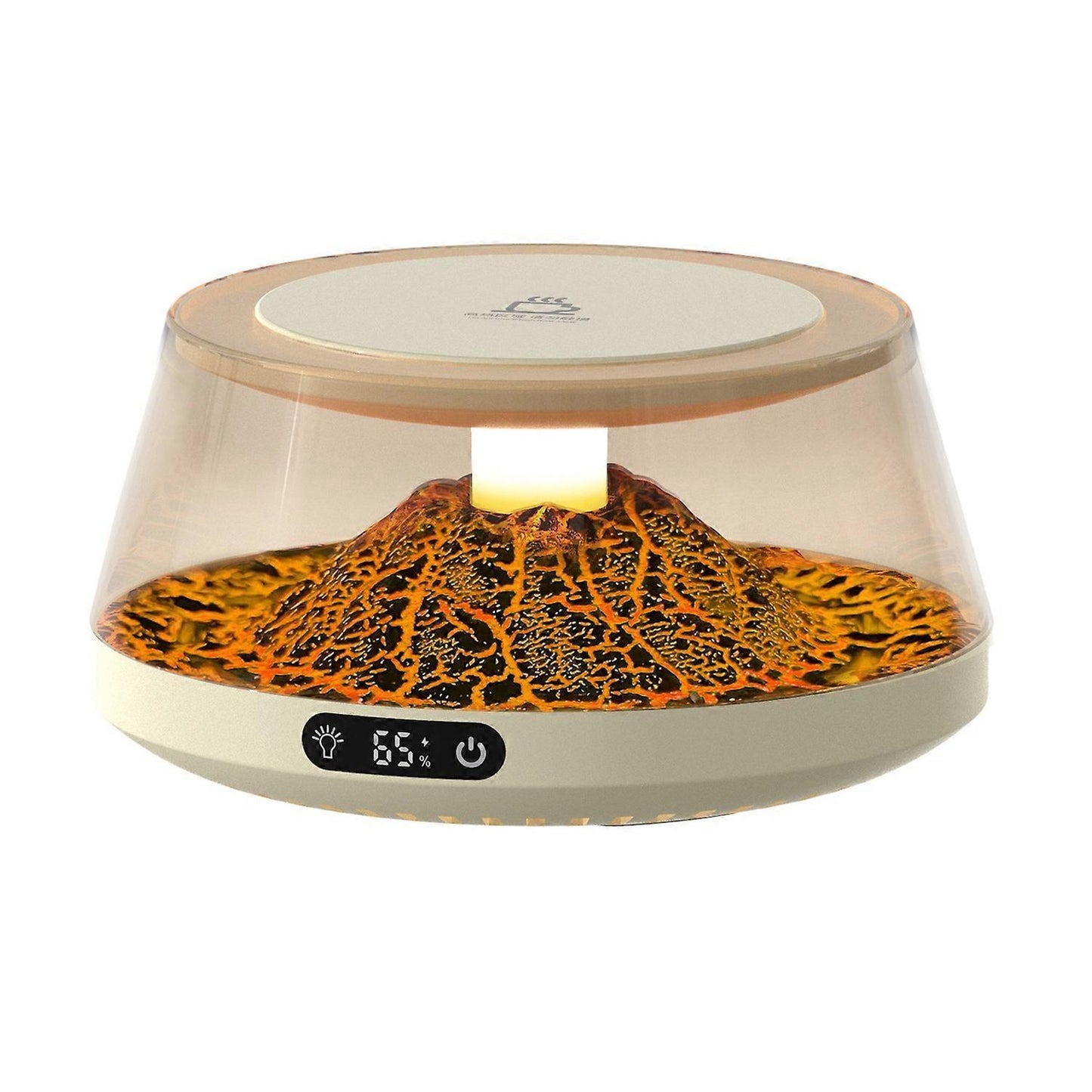 Coffee Mug Warmer, 4 Temp Settings, Simulated Volcano Design V1263-JX-4849