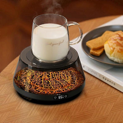 Coffee Mug Warmer, 4 Temp Settings, Simulated Volcano Design V1263-JX-4849