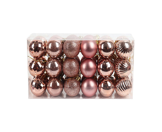Box DIY Christmas Balls-Rose Gold V1263-JX-485