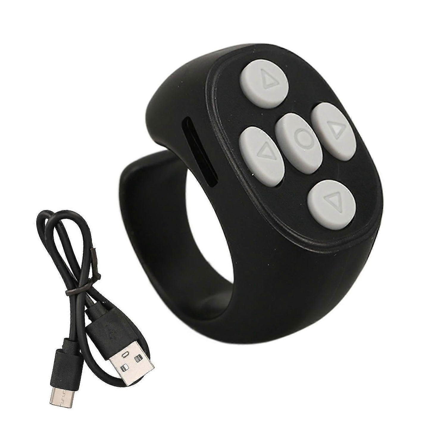Bluetooth 5.3 Wireless Smart Ring Controller - Black V1263-JX-4852