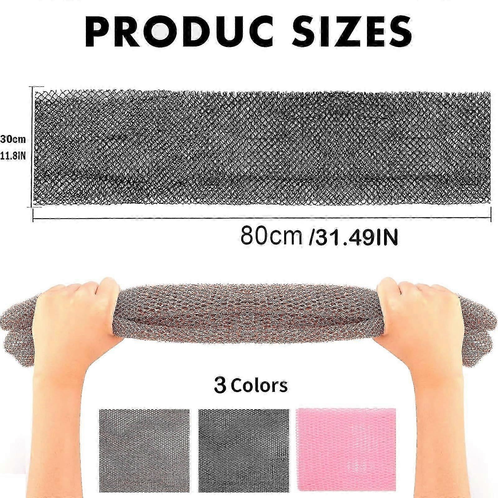 3pcs African Net Sponge, Bath Body Scrubber, Exfoliating Net V1263-JX-4854