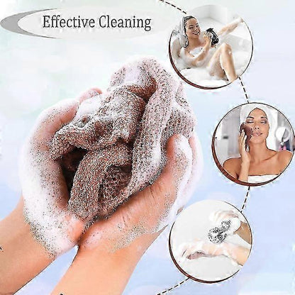 3pcs African Net Sponge, Bath Body Scrubber, Exfoliating Net V1263-JX-4854