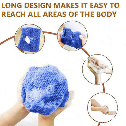 3pcs African Net Sponge, Body Scrubber Bath Exfoliating Net Rag V1263-JX-4857