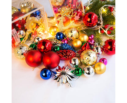 30Pcs Xmas Tree Balls Party Supplies-Multicolor V1263-JX-486