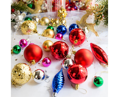 30Pcs Xmas Tree Balls Party Supplies-Multicolor V1263-JX-486