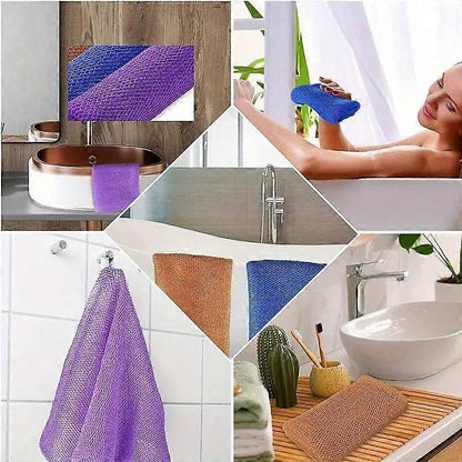 African Long Net Bath Sponge, Exfoliating Wash Cloth V1263-JX-4861