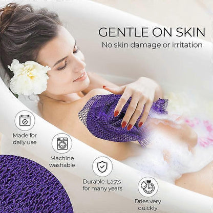 African Long Net Bath Sponge, Exfoliating Wash Cloth V1263-JX-4861