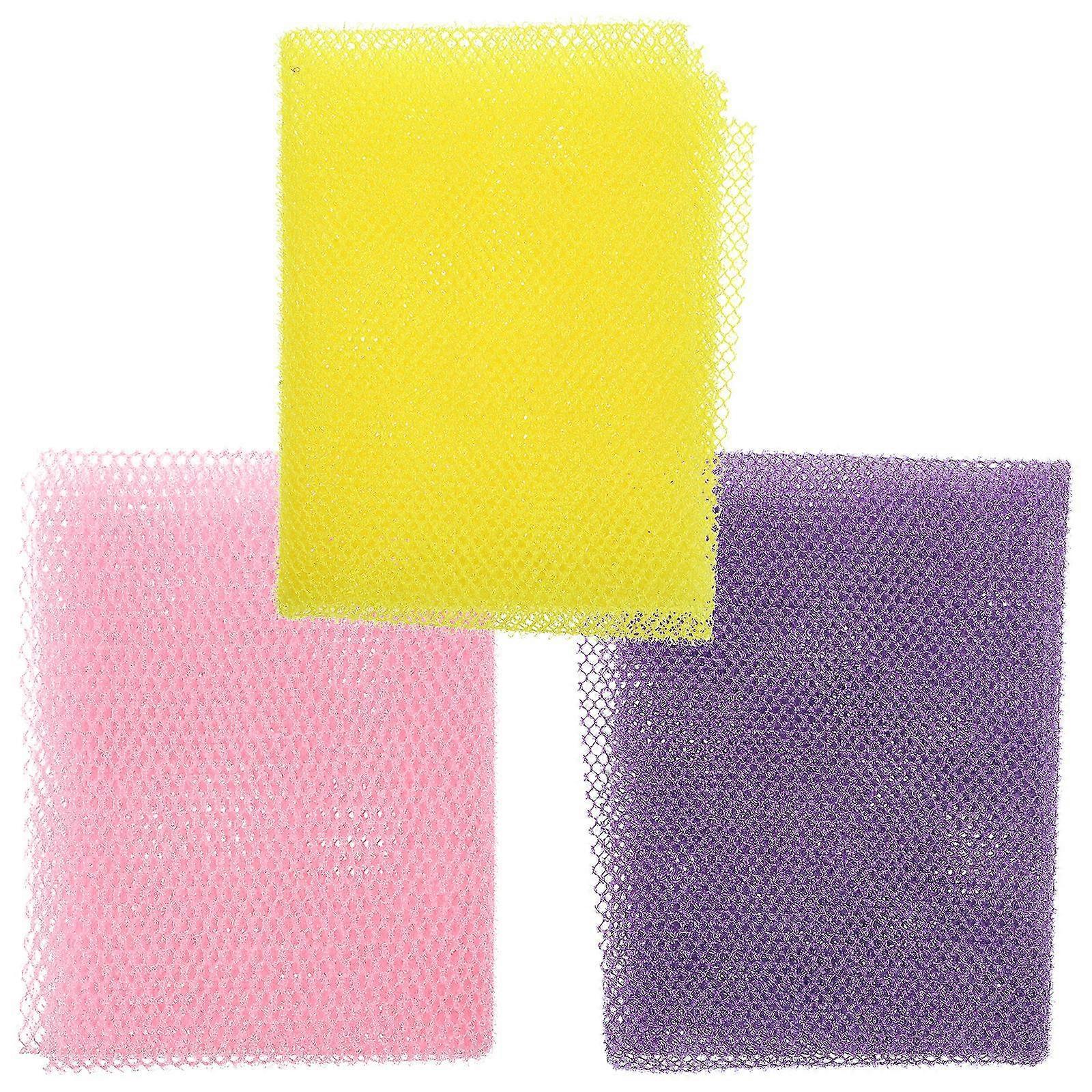 3pcs African Exfoliating Net, Body Scrubber Bath Sponge V1263-JX-4862