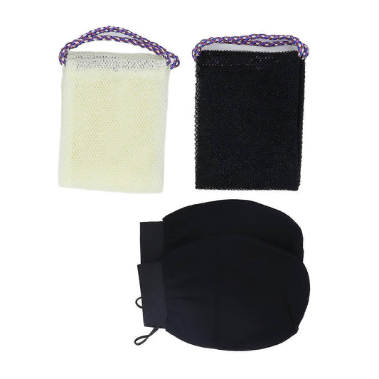 African Long Net Bath Sponge, Body Exfoliating Net with Bath Gloves V1263-JX-4863