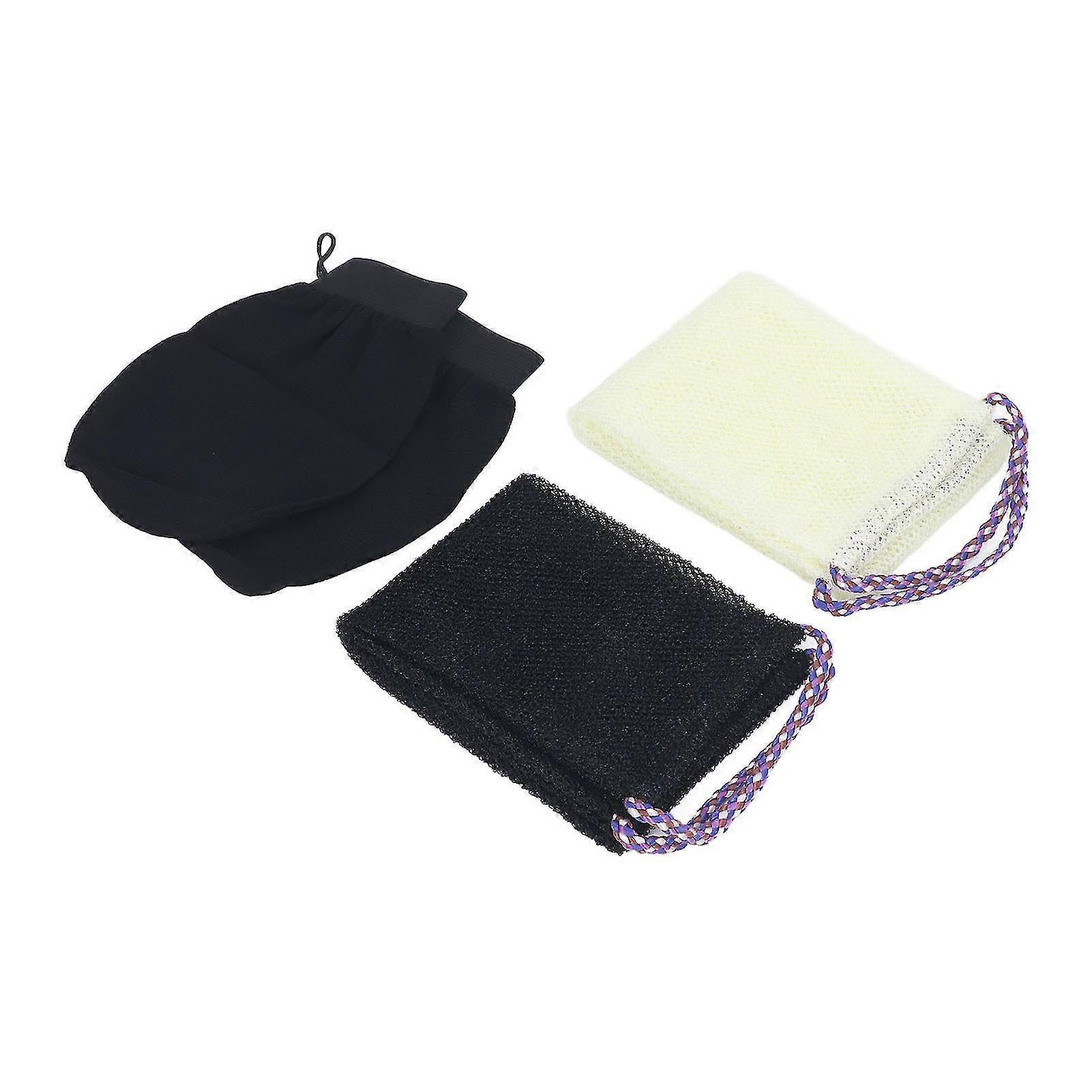 African Long Net Bath Sponge, Body Exfoliating Net with Bath Gloves V1263-JX-4863