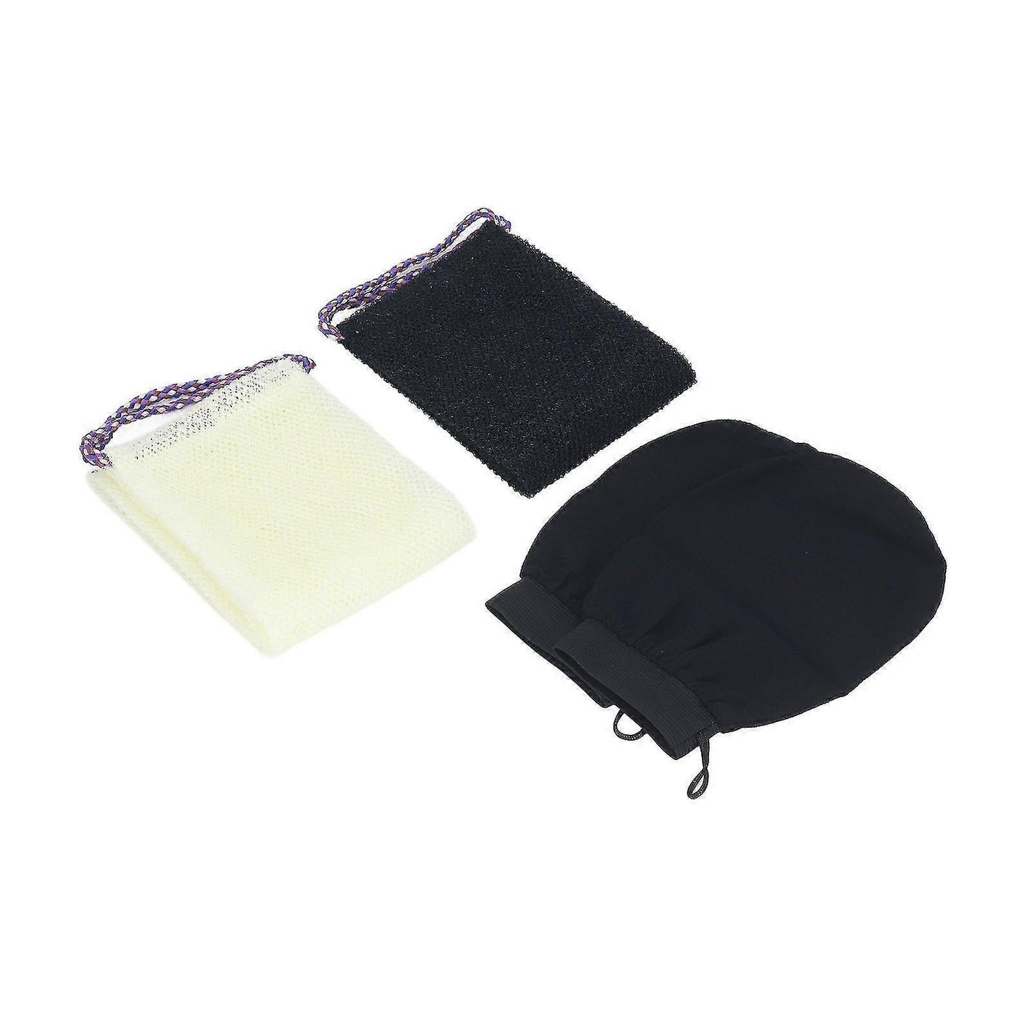 African Long Net Bath Sponge, Body Exfoliating Net with Bath Gloves V1263-JX-4863