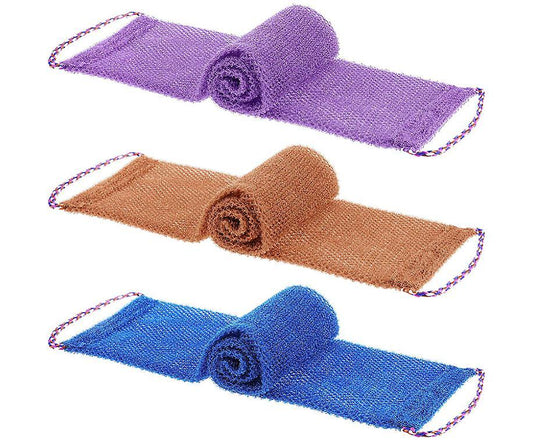 3pcs African Body Exfoliating Net Sponge, Shower Body Scrubber V1263-JX-4865