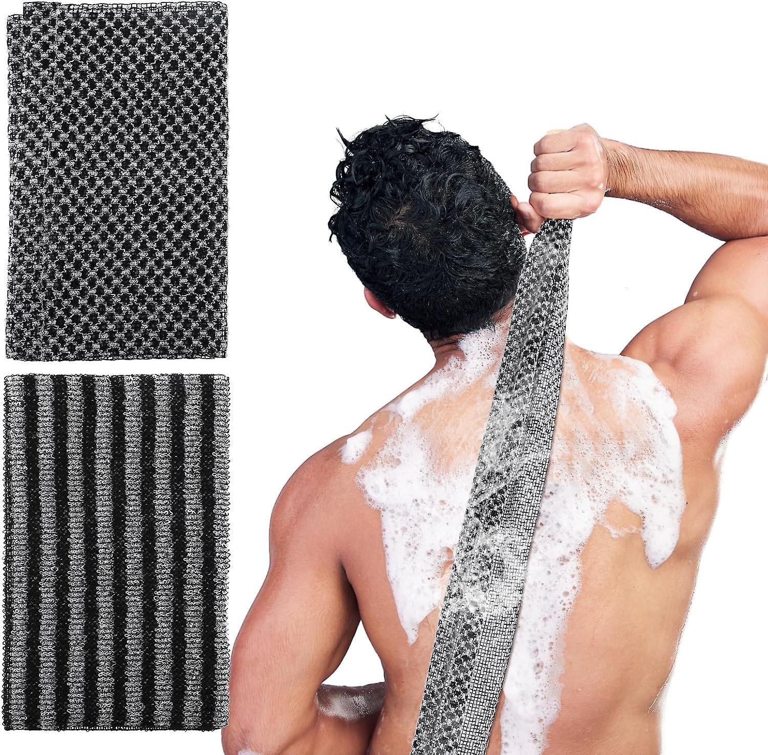 2pcs Exfoliating Washcloth Towel, Loofah Sponge, African Net Sponge V1263-JX-4866