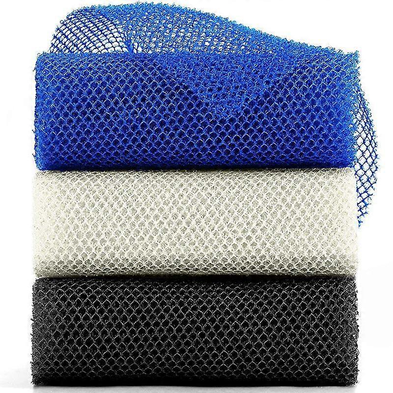 3pcs African Exfoliating Net Sponge, Body Scrub Rags for Daily Use V1263-JX-4868