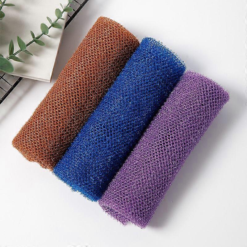 3pcs African Exfoliating Net Sponge, Body Scrub Rags for Daily Use V1263-JX-4868