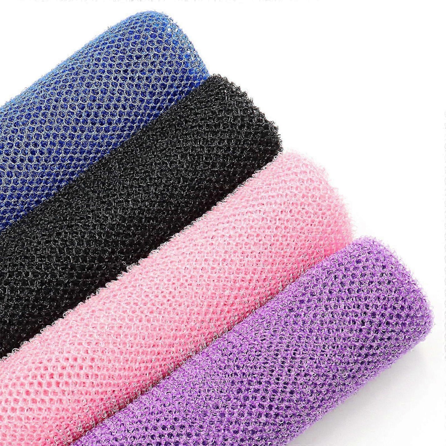 4pcs African Long Net Bath Sponge, Exfoliating Mesh Washcloth V1263-JX-4871