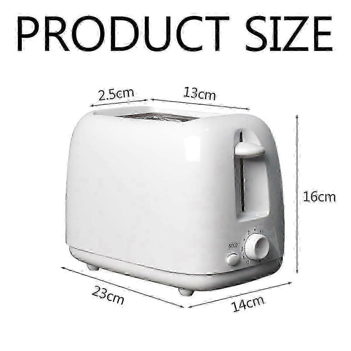 Stainless Steel 2-Slice White Toaster, Wide Slot, Adjustable Browning V1263-JX-4879