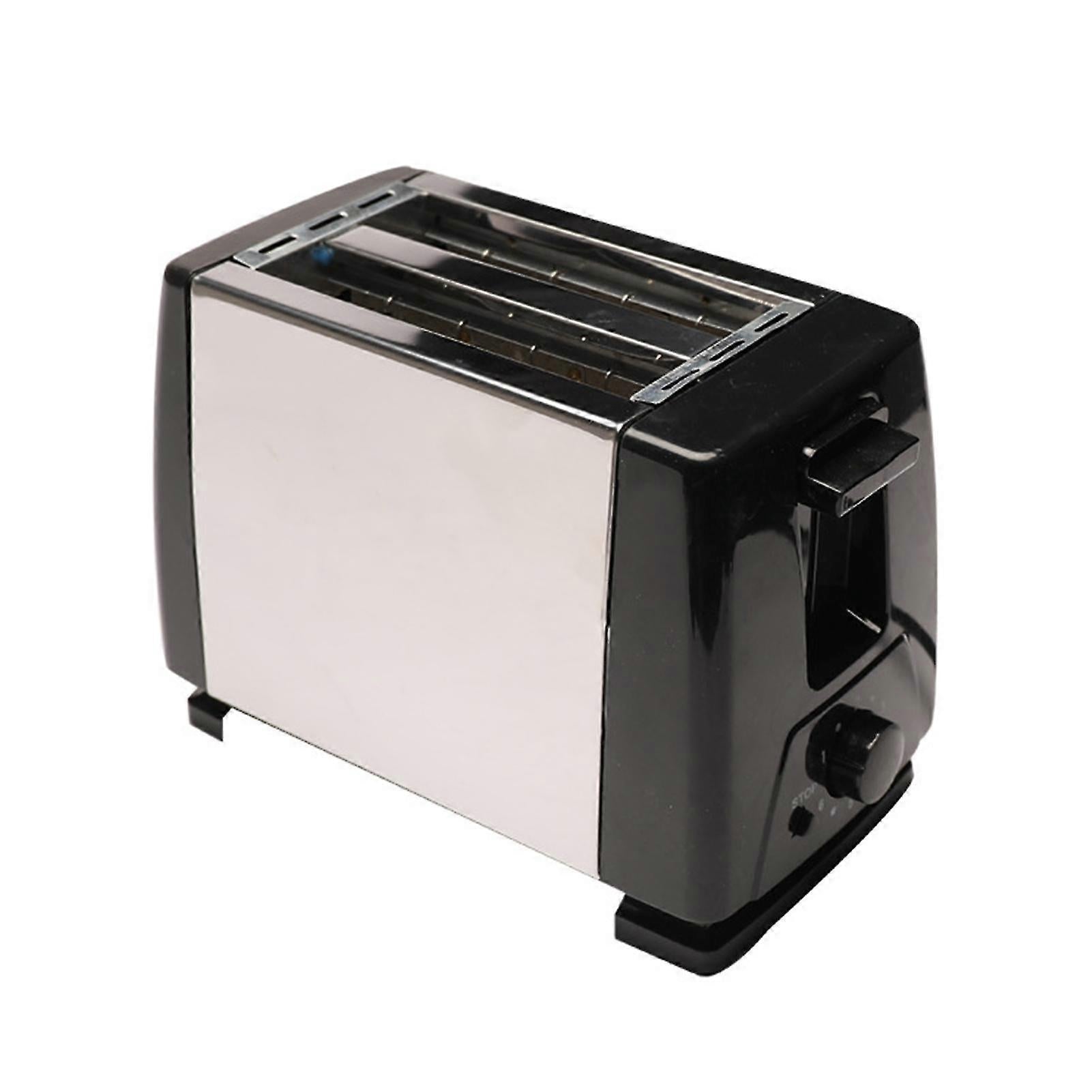 2-Slice Wide Slot Stainless Steel Toaster, Home Breakfast Machine V1263-JX-4882