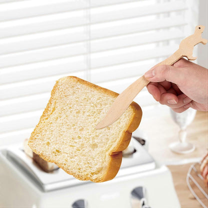 2pcs Wooden Toaster Tongs for Bread and Appetizers V1263-JX-4887