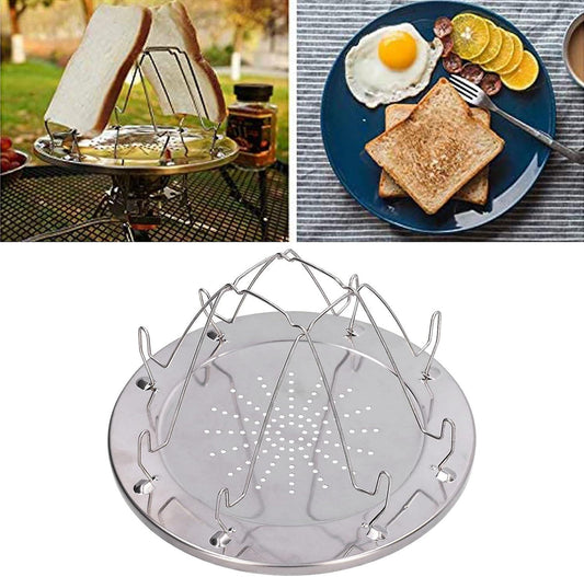 Folding Stainless Steel Camping Stove Toaster Rack V1263-JX-4888