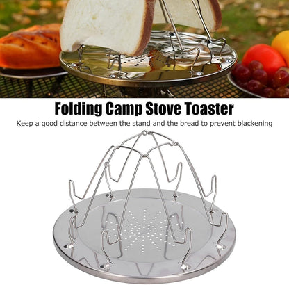 Folding Stainless Steel Camping Stove Toaster Rack V1263-JX-4888