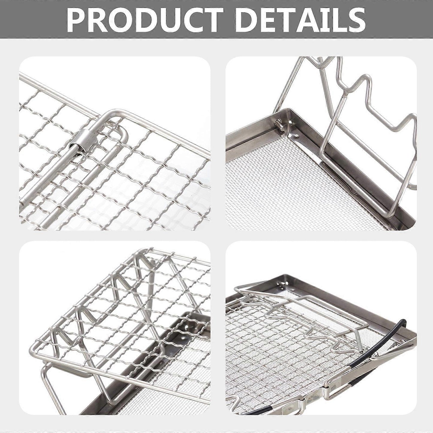 Adjustable Height Folding Bread Toaster Grill Rack V1263-JX-4893