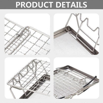 Adjustable Height Folding Bread Toaster Grill Rack V1263-JX-4893