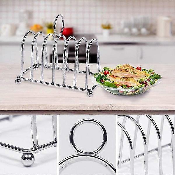 Stainless Steel Horseshoe Toaster Display Rack for Kitchen & Outdoor V1263-JX-4894