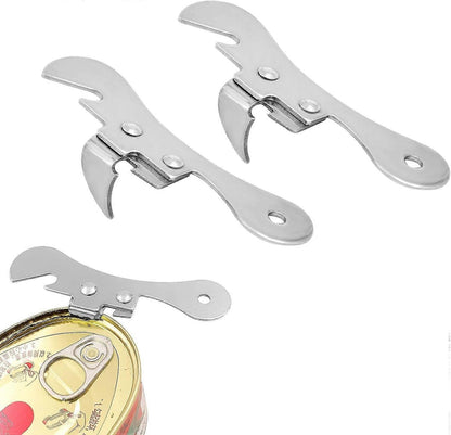 2pcs Bottle & Can Opener Set, Manual Tin Opener, Beer Opener, Stainless Steel, Multifunction V1263-JX-4903