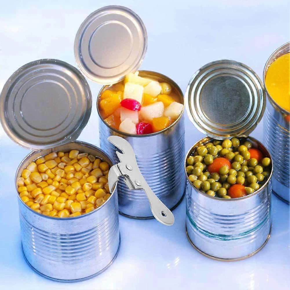 2pcs Bottle & Can Opener Set, Manual Tin Opener, Beer Opener, Stainless Steel, Multifunction V1263-JX-4903