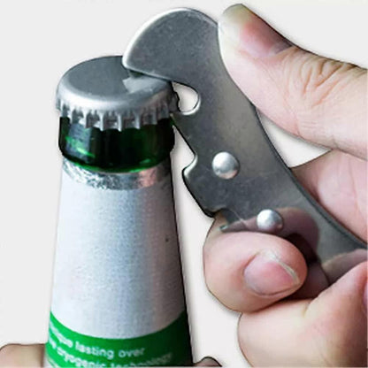 2pcs Bottle & Can Opener Set, Manual Tin Opener, Beer Opener, Stainless Steel, Multifunction V1263-JX-4903