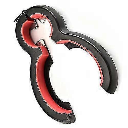 Adjustable 6-in-1 Can & Bottle Opener, Arthritis Friendly, Easy Grip, Multifunction Tool V1263-JX-4909