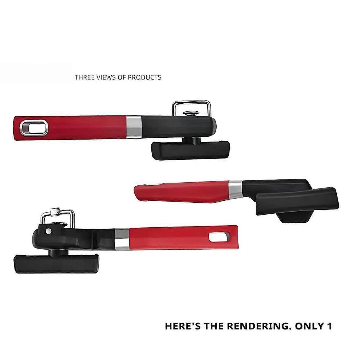 Stainless Steel Single Handle Side Can Opener, Portable Handheld Design V1263-JX-4911