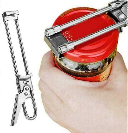 Adjustable Stainless Steel Can Opener, Multi-Function Jar & Bottle Opener V1263-JX-4914