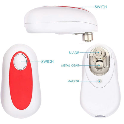 One-Touch Electric Can Opener, Smooth Edge, Hands-Free Operation V1263-JX-4917