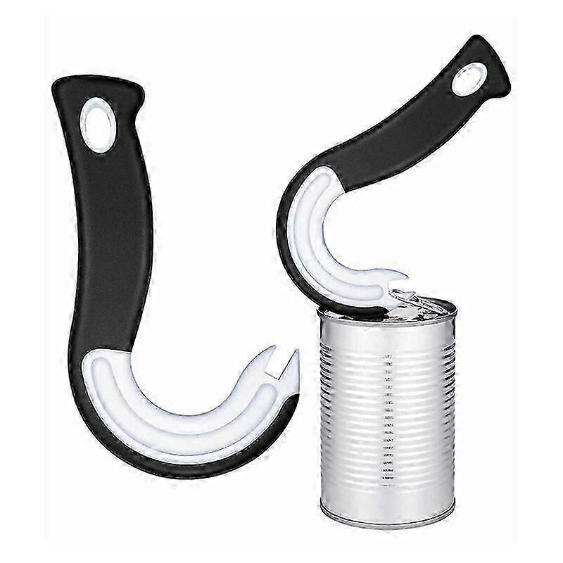 2pcs Easy Open Ring Can Opener, Manual Design for Cans & Bottles V1263-JX-4919