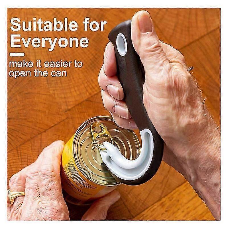 2pcs Easy Open Ring Can Opener, Manual Design for Cans & Bottles V1263-JX-4919