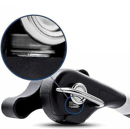 Secure Cut Can Opener, Manual Smooth Edge, Ergonomic Grip, Black V1263-JX-4921