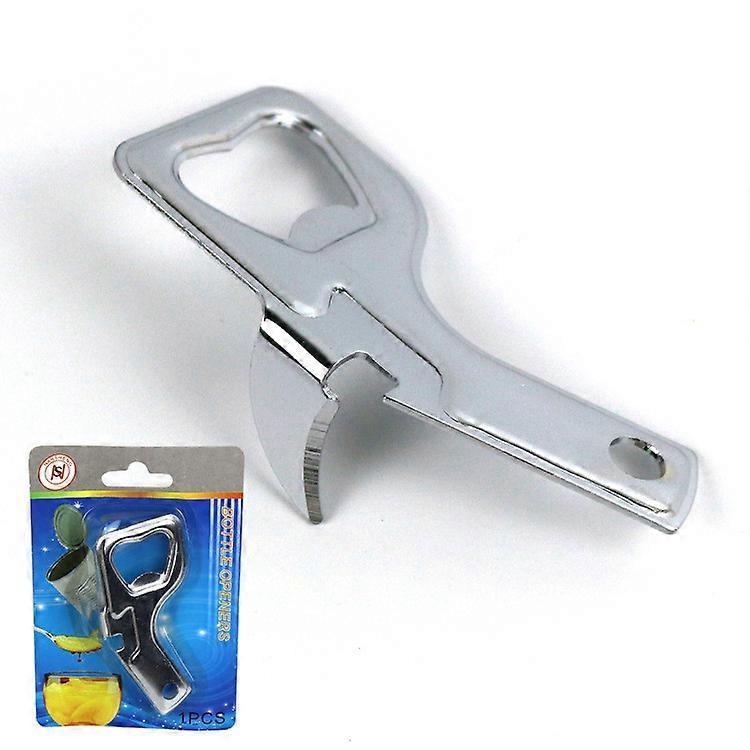 Multi-Purpose Can Opener with Knife, Beer Bottle Opener, Durable Iron V1263-JX-4923