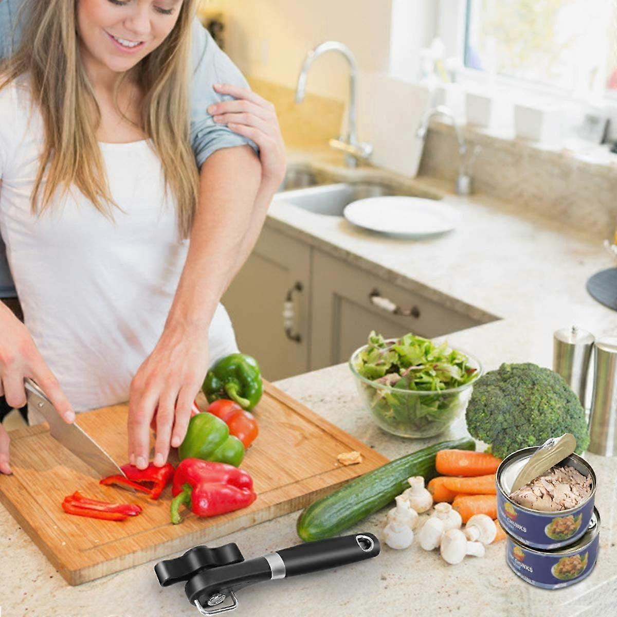 Manual Secure Can Opener, Side Cut Design, For Restaurants & Camping Use V1263-JX-4925