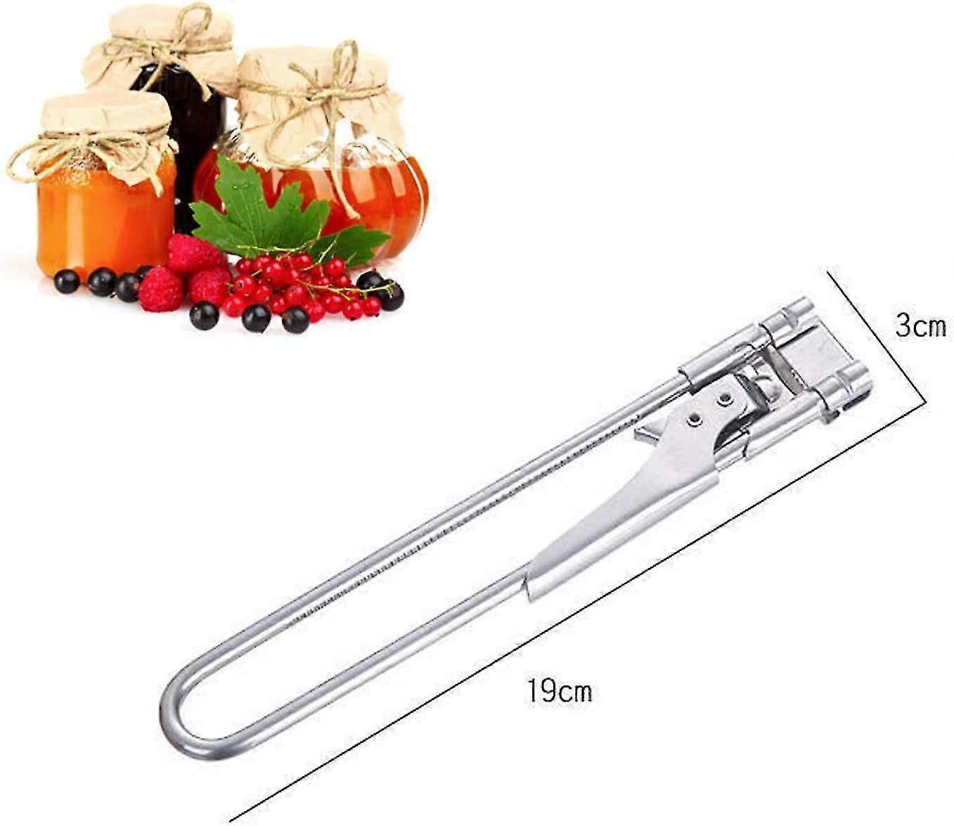 Adjustable Jar & Can Opener, Arthritis Friendly, Stainless Steel V1263-JX-4930