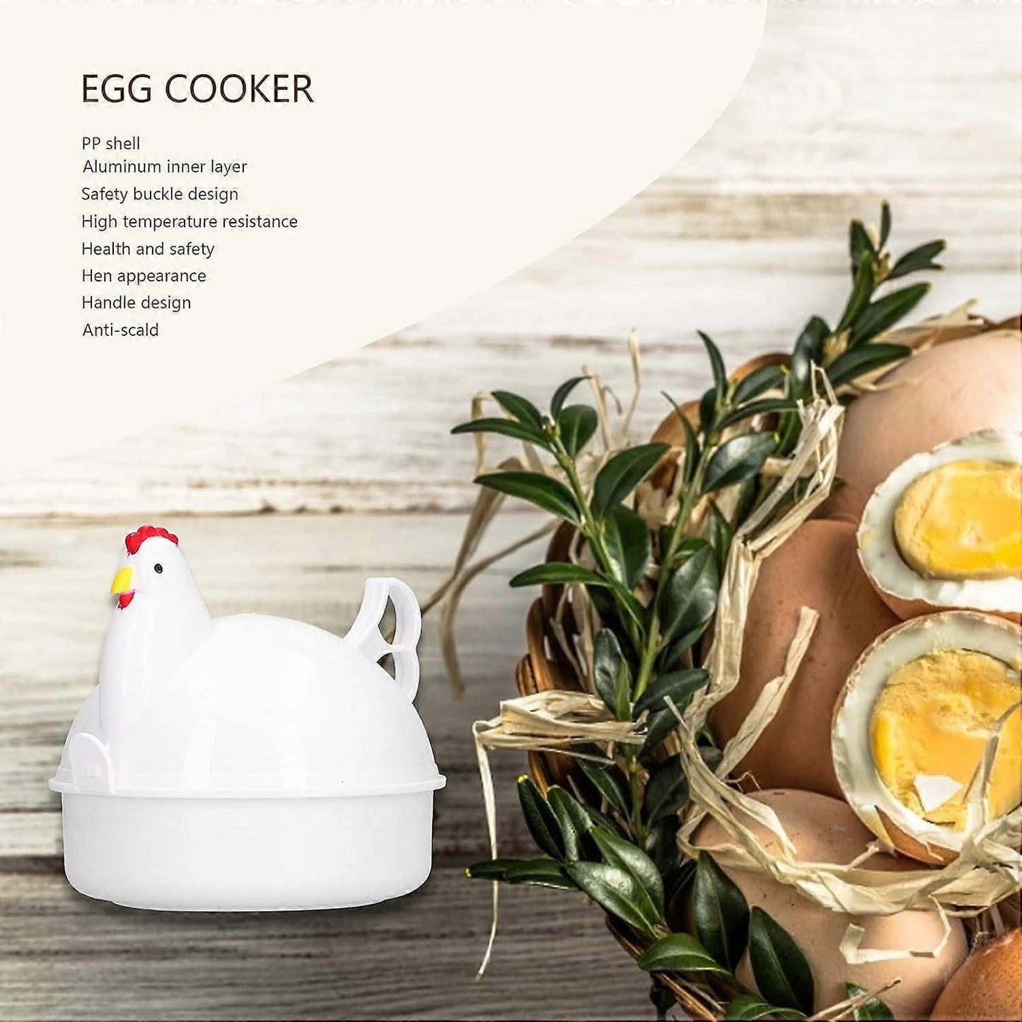 Animal Shaped Microwave Egg Cooker, Mini Egg Boiler for Household Cooking V1263-JX-4932