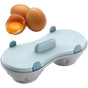 Microwave Double Cup Plastic Egg Cooker for Quick Cooking V1263-JX-4933